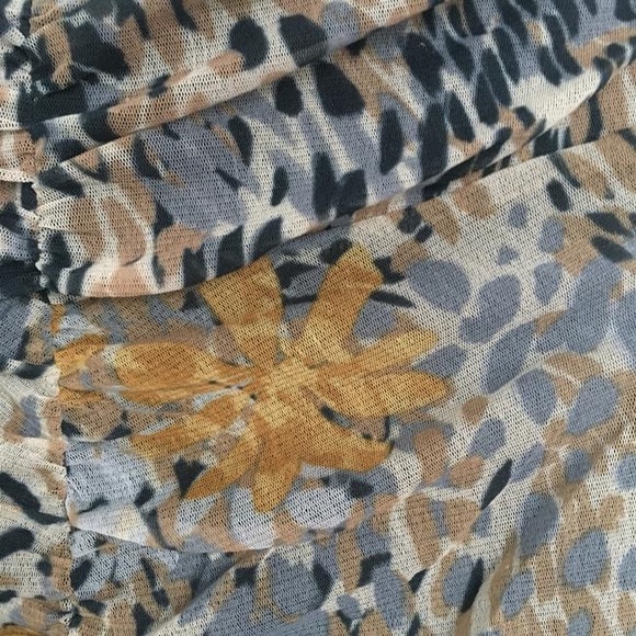 Anthropologie Weston Wear Mesh Floral V-Neck Top - Picture 6 of 8